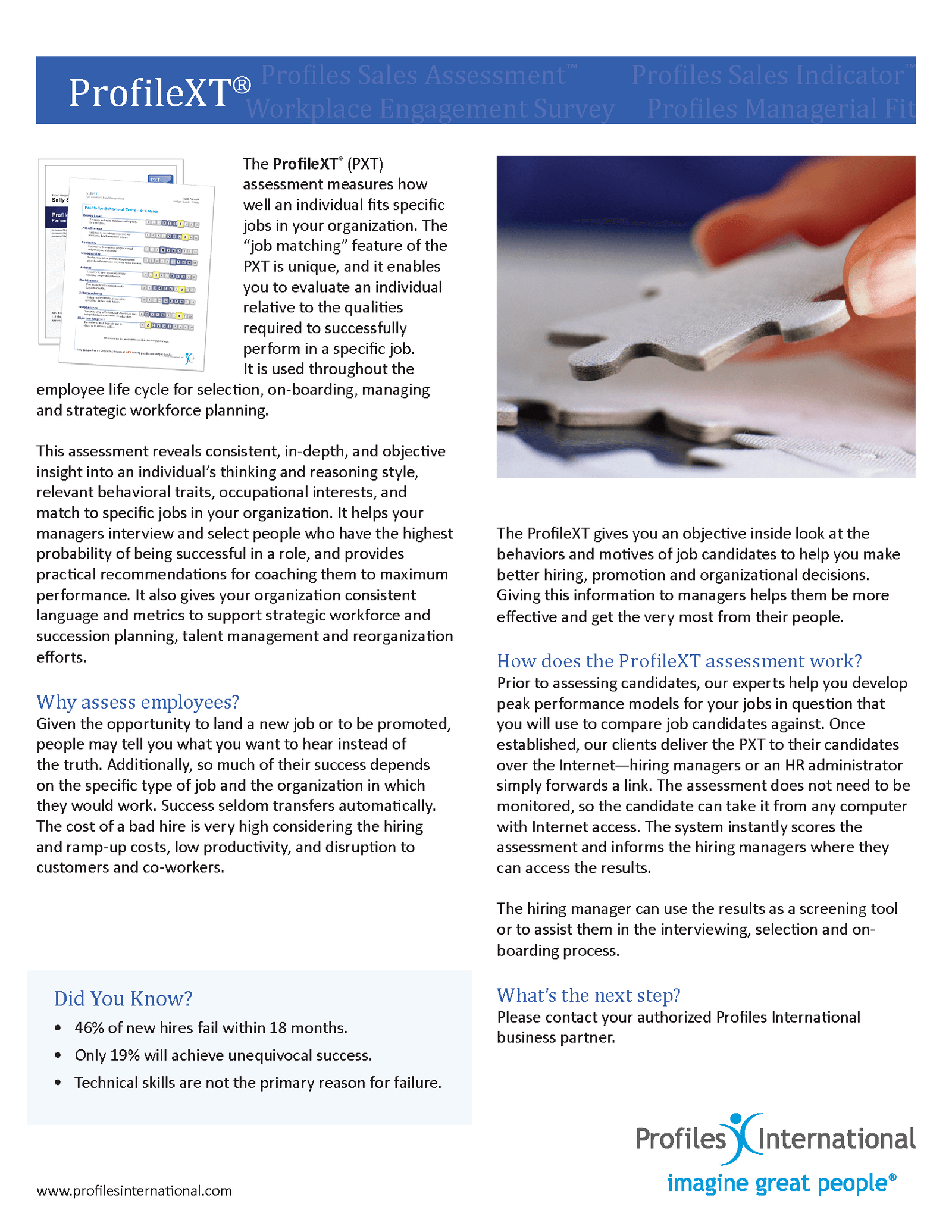 Profile XT Assessment PXT A.O. Consultants, LLC