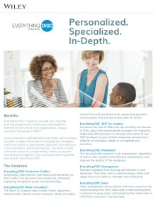 Everything DiSC Assessments brochure page